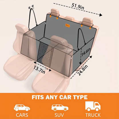 CroKoy™ Hard bottom Dog Car seat Protector